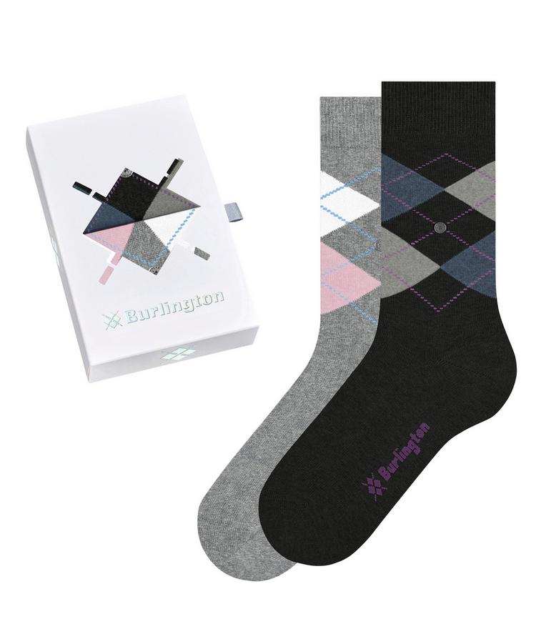 Burlington Burlington Basic Gift Box Argyle 2-Pack SO Socken Damen - sortiment (0500) - 0 | SportScheck
