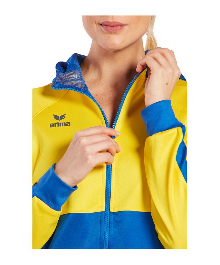 Erima Erima Six Wings Kapuzenjacke Damen Trainingsjacke Damen - blau - 3 | SportScheck
