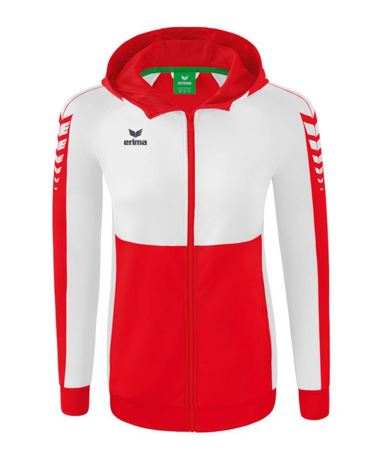 Erima Erima Six Wings Kapuzenjacke Damen Trainingsjacke Damen - rot - 0 | SportScheck
