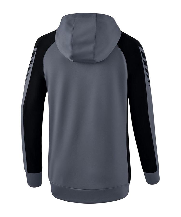 Erima Erima Six Wings Kapuzenjacke Damen Trainingsjacke Damen - grauschwarz - 0 | SportScheck