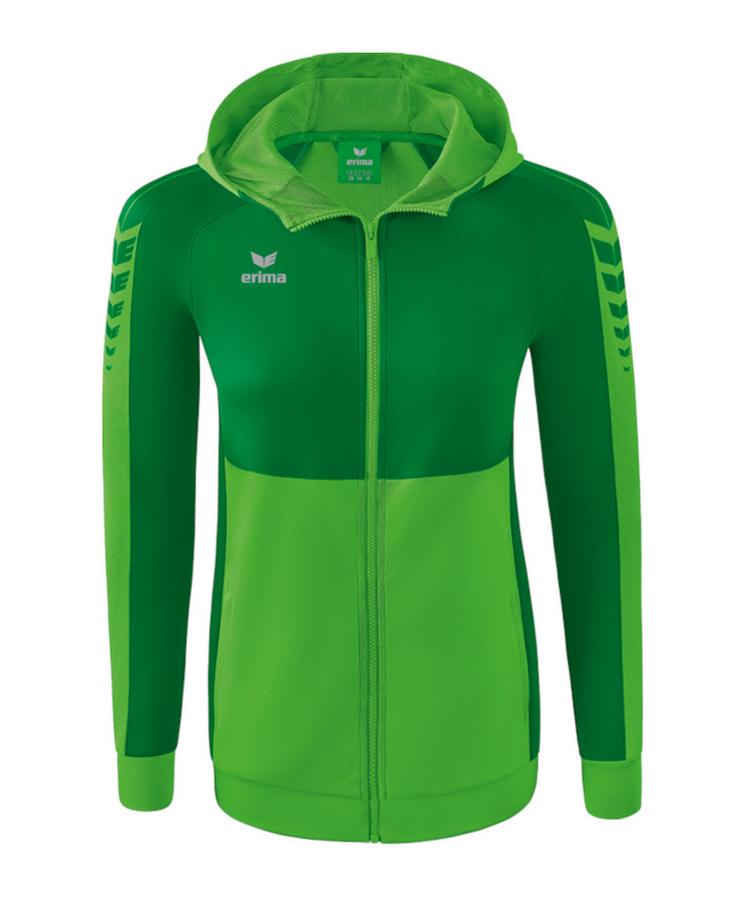 Erima Erima Six Wings Kapuzenjacke Damen Trainingsjacke Damen - gruengruen - 0 | SportScheck