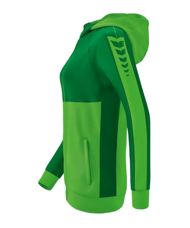 Erima Erima Six Wings Kapuzenjacke Damen Trainingsjacke Damen - gruengruen - 0 | SportScheck