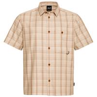 Jack Wolfskin HOT TRAIL SHIRT M Kurzarmhemd Herren - CHECK autumn leaves