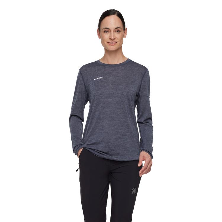 Mammut Mammut Tree Wool FL Langarmshirt Damen - marine melange - 0 | SportScheck