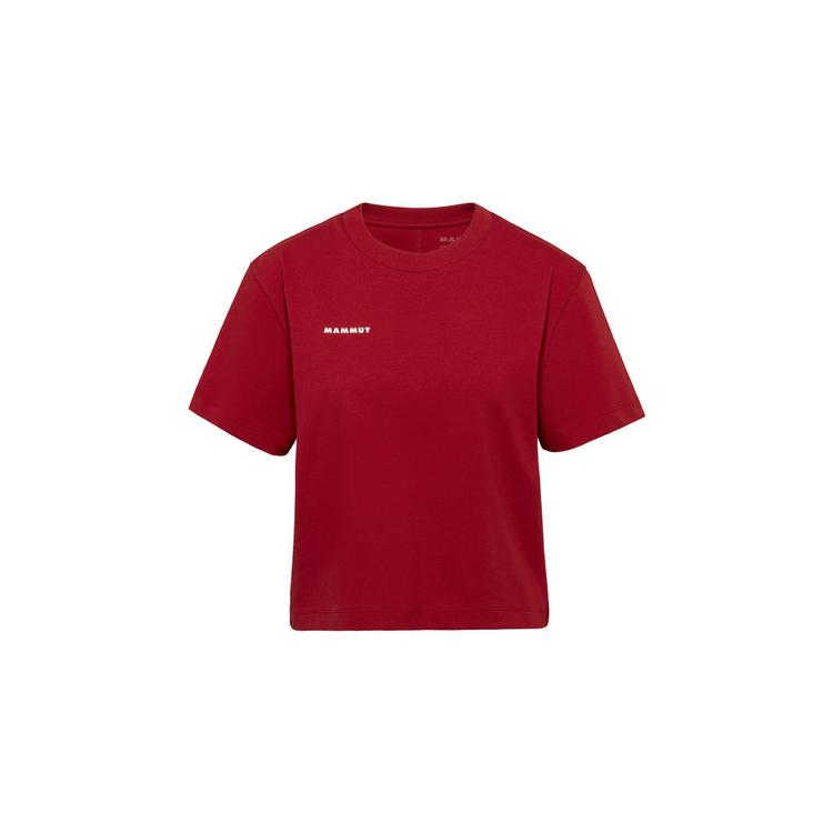 Mammut Mammut Mammut Cropped Mini Logo T-Shirt Damen - dark mammut red - 0 | SportScheck