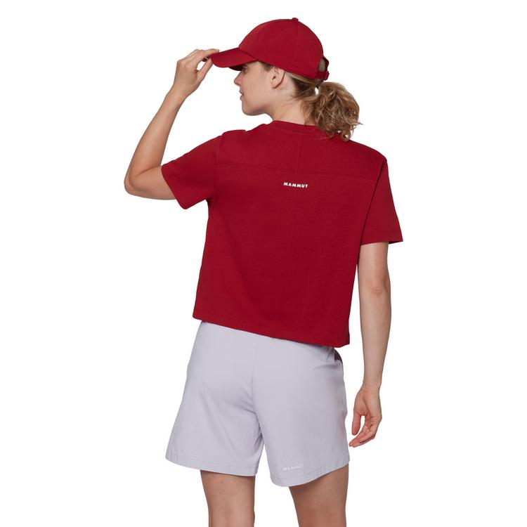 Mammut Mammut Mammut Cropped Mini Logo T-Shirt Damen - dark mammut red - 1 | SportScheck