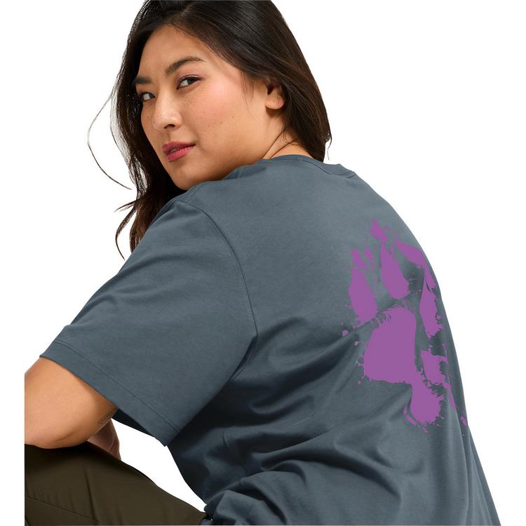 Jack Wolfskin Jack Wolfskin LIVE WILD T T-Shirt - PAW grey odessa - 0 | SportScheck