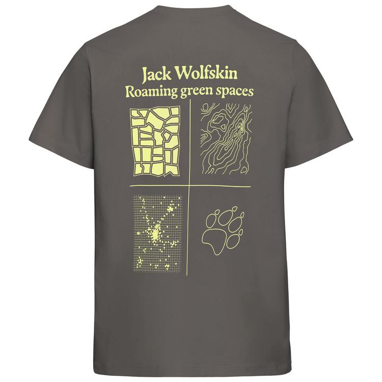 Jack Wolfskin Jack Wolfskin CELEBRATE THE PAW T M T-Shirt Herren - PAW TRAIL flint - 0 | SportScheck