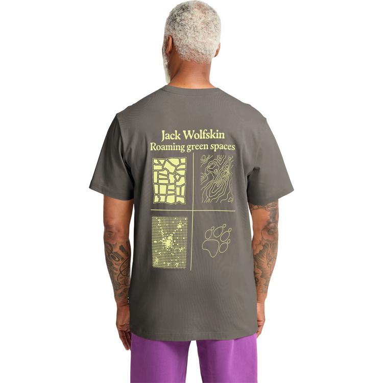 Jack Wolfskin Jack Wolfskin CELEBRATE THE PAW T M T-Shirt Herren - PAW TRAIL flint - 1 | SportScheck