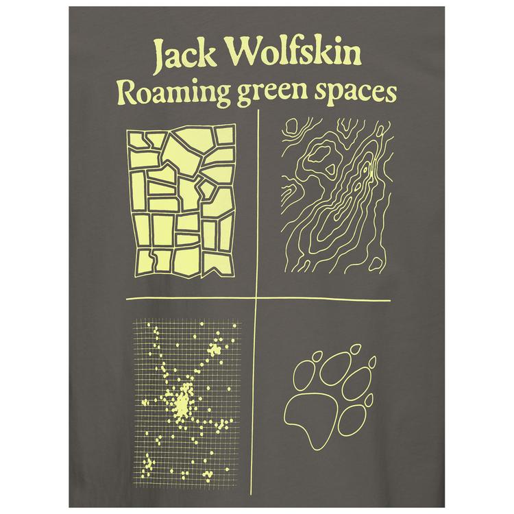 Jack Wolfskin Jack Wolfskin CELEBRATE THE PAW T M T-Shirt Herren - PAW TRAIL flint - 2 | SportScheck