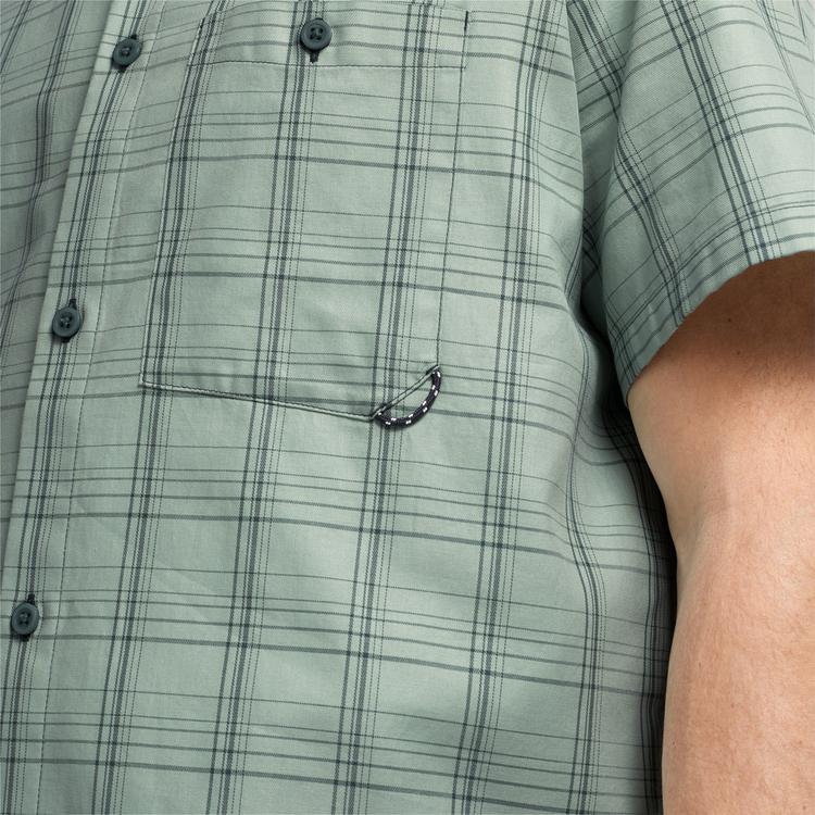 Jack Wolfskin Jack Wolfskin HOT TRAIL SHIRT M Kurzarmhemd Herren - CHECK sago palm - 0 | SportScheck