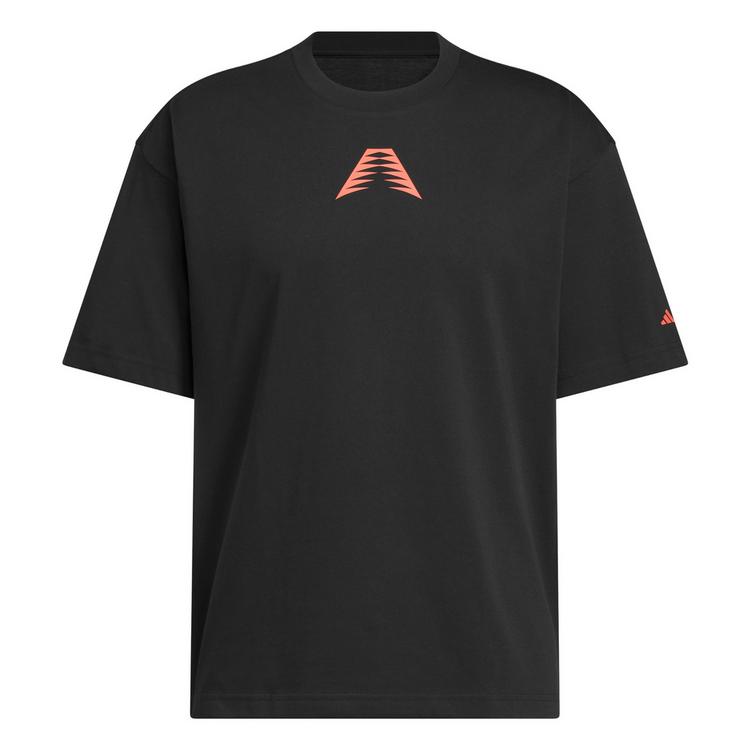 adidas adidas ANTHONY EDWARDS BELIEVE THAT T-SHIRT Basketball Shirt Herren - Black / Solar Red - 0 | SportScheck