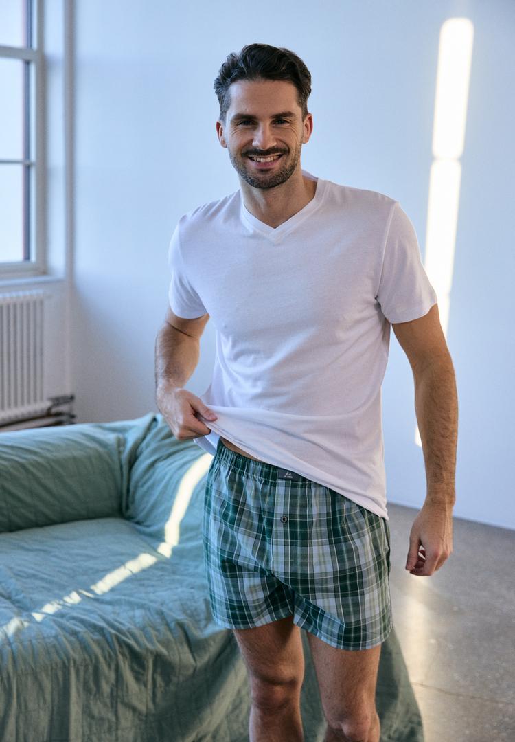 DANISH ENDURANCE DANISH ENDURANCE Basic V-Neck T-Shirt Herren - wei&szlig; - 0 | SportScheck