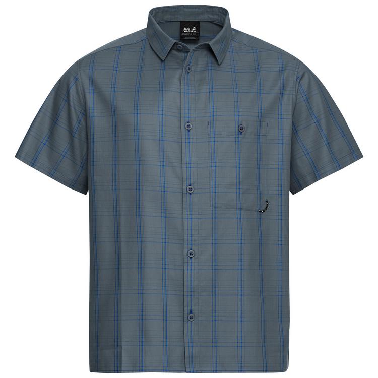 Jack Wolfskin Jack Wolfskin HOT TRAIL SHIRT M Kurzarmhemd Herren - CHECK blue orchid - 0 | SportScheck
