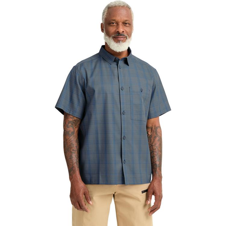 Jack Wolfskin Jack Wolfskin HOT TRAIL SHIRT M Kurzarmhemd Herren - CHECK blue orchid - 0 | SportScheck