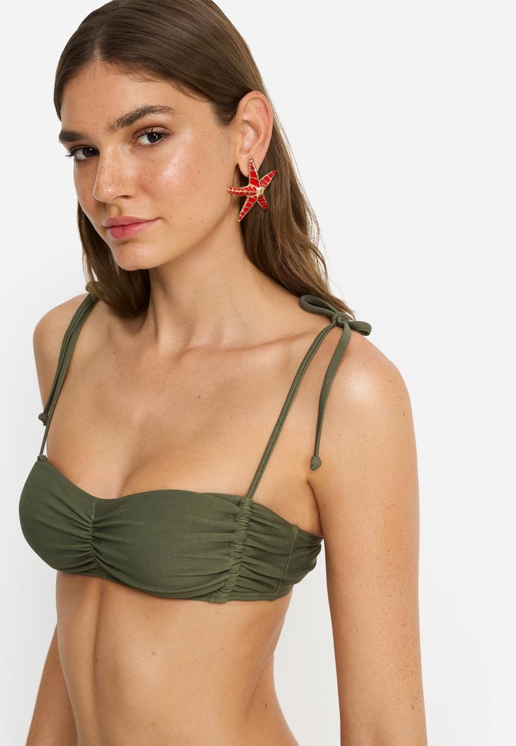 LSCN by Lascana LSCN by Lascana Bandeau-Bikini-Top Bikini Oberteil Damen - oliv - 3 | SportScheck