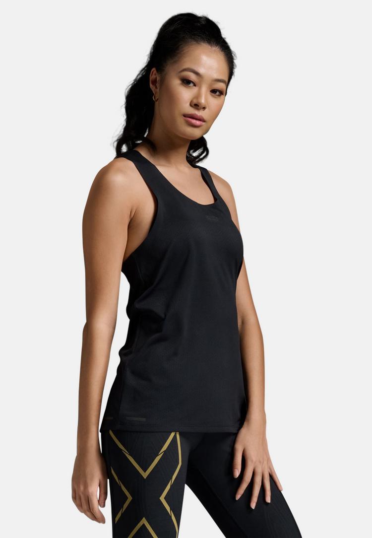 2XU 2XU Light Speed Tech Singlet Funktionsshirt Damen - black-black reflective - 4 | SportScheck