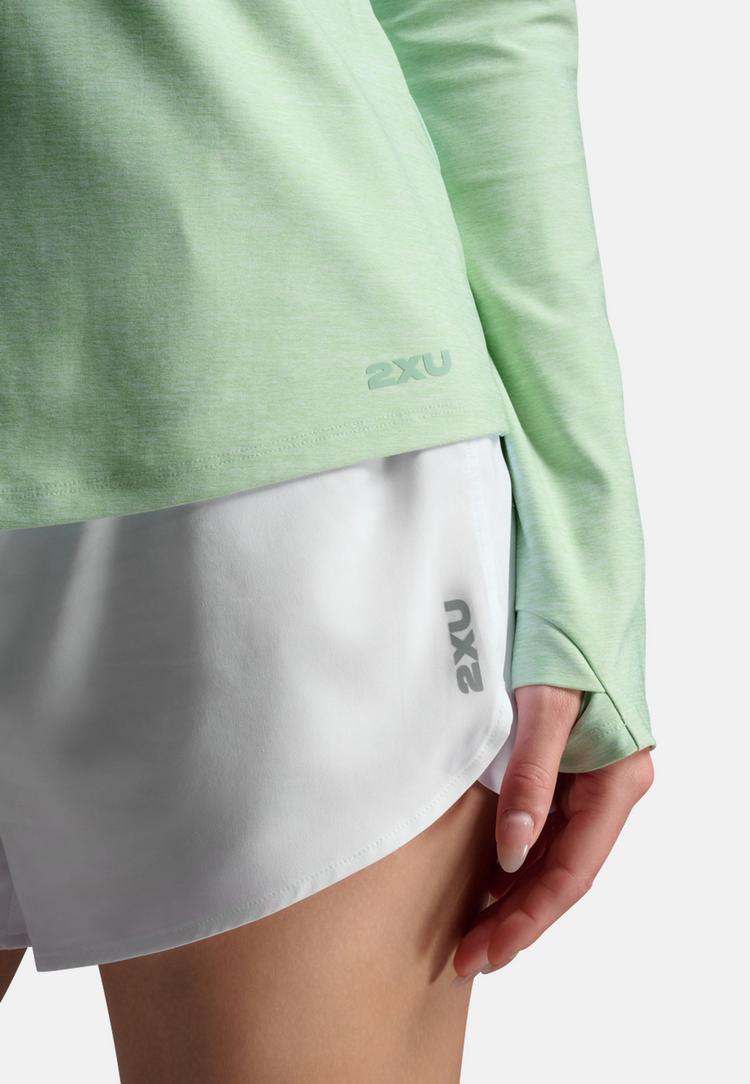 2XU 2XU Aero 1/2 Zip Funktionsshirt Damen - digitalmint-digitalmintreflect - 7 | SportScheck