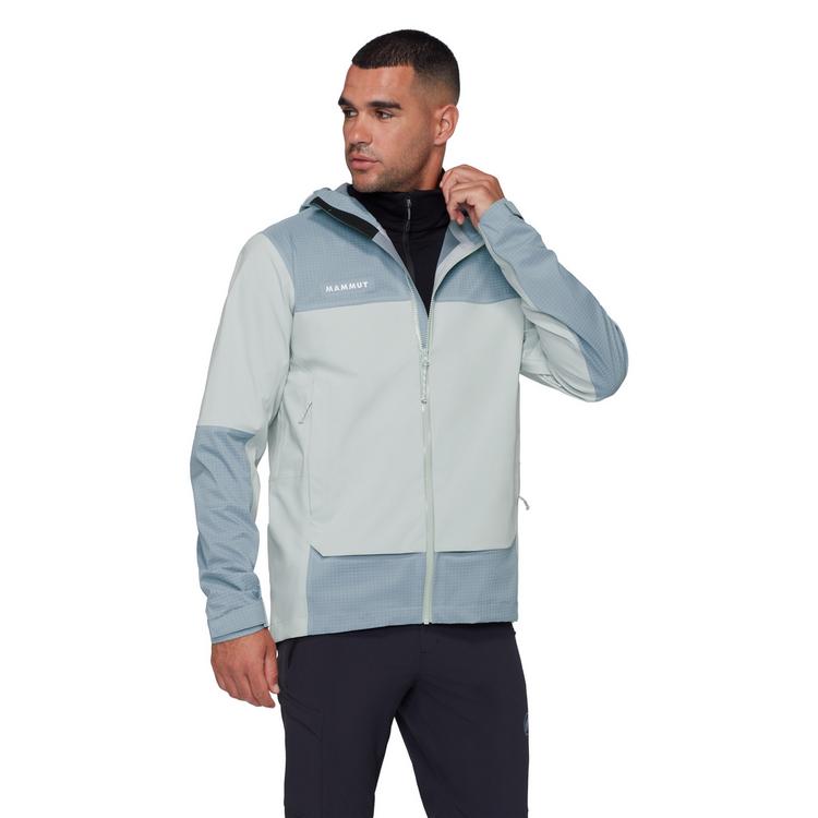 Mammut Mammut Ducan Guide HS Hooded Hardshelljacke Herren - silver sage-nebla - 0 | SportScheck
