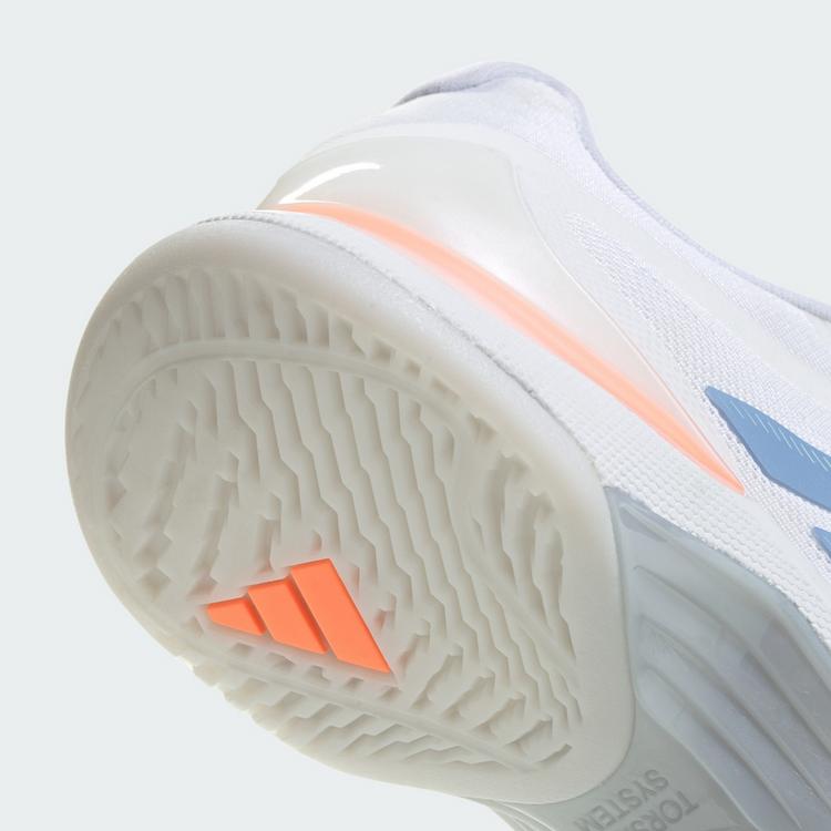 adidas adidas Avacourt 3 Tennisschuh Tennisschuhe Damen - Core Black / Halo Blue / Beam Orange - 6 | SportScheck