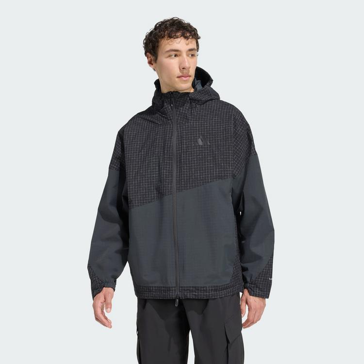 adidas adidas Terrex Xploric 2 Layer CLIMAPROOF Jacke Outdoorjacke Herren - Black / Carbon - 0 | SportScheck