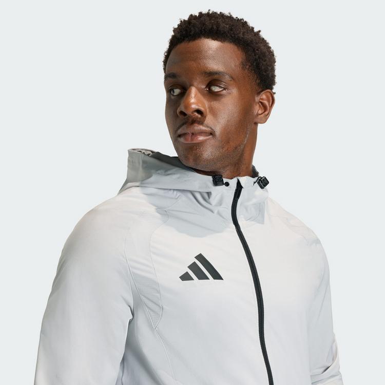 adidas adidas TIRO TRAVEL WINDBREAKER Funktionsjacke Herren - Team Light Grey / Black - 0 | SportScheck