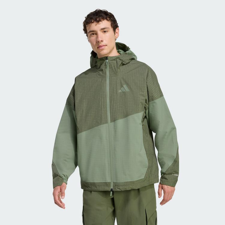 adidas adidas Terrex Xploric 2 Layer CLIMAPROOF Jacke Outdoorjacke Herren - Olive Strata / Tent Green - 0 | SportScheck