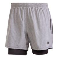 adidas Own the Run CLIMACOOL 2-in-1 Shorts Laufshorts Herren - Grey Six Mel