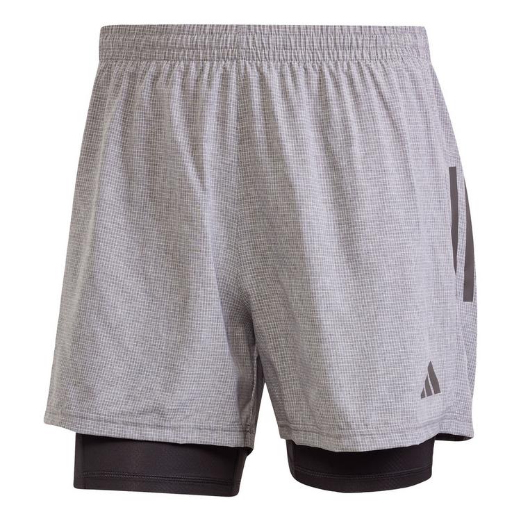 adidas adidas Own the Run CLIMACOOL 2-in-1 Shorts Laufshorts Herren - Grey Six Mel - 0 | SportScheck