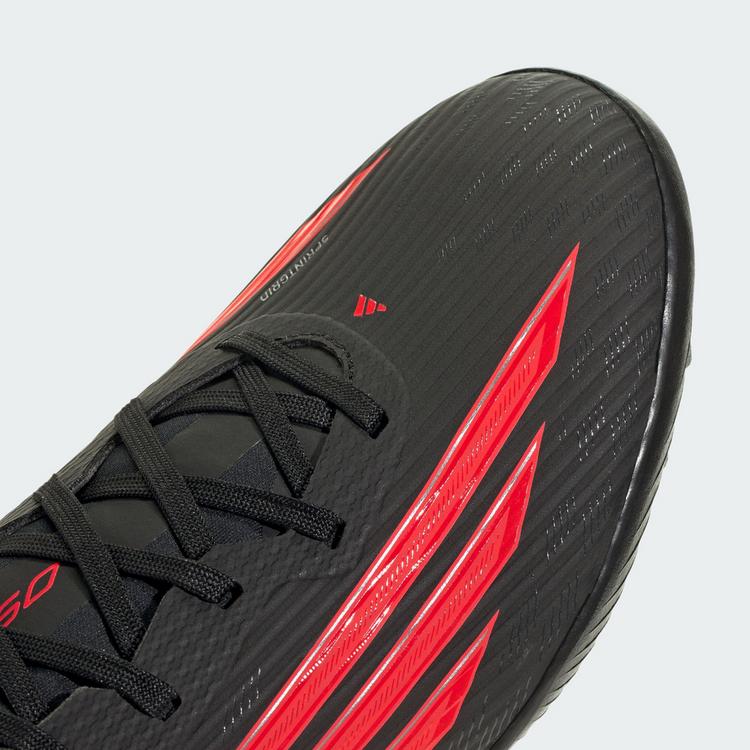 adidas adidas F50 League Fu&szlig;ballschuh, Rollrasen Fu&szlig;ballschuhe - Core Black / Lucid Red / Core Black - 5 | SportScheck