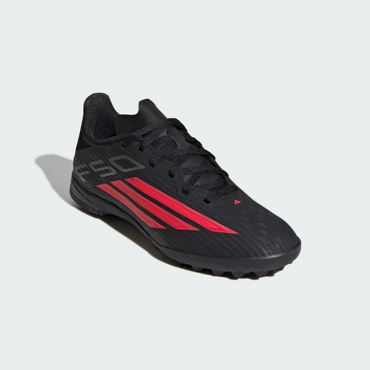 adidas adidas F50 League Kids Fu&szlig;ballschuh, Rollrasen Fu&szlig;ballschuhe Kinder - Core Black / Lucid Red / Core Black - 2 | SportScheck