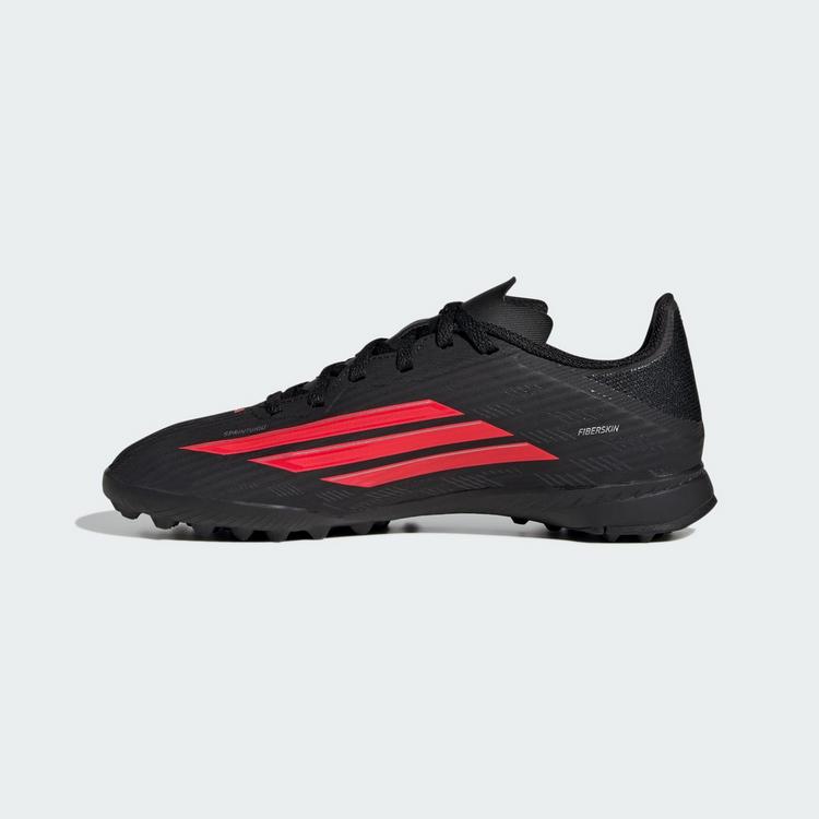 adidas adidas F50 League Kids Fu&szlig;ballschuh, Rollrasen Fu&szlig;ballschuhe Kinder - Core Black / Lucid Red / Core Black - 4 | SportScheck