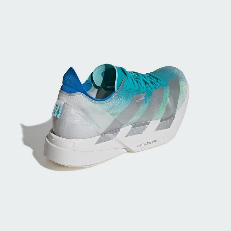 adidas adidas ADIZERO ADIOS PRO 4 SCHUH Laufschuhe Damen - Hi-Res Aqua / Matte Silver / Grey One - 4 | SportScheck