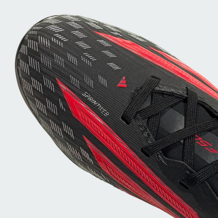 adidas adidas F50 ELITE Kids Fu&szlig;ballschuh, feste B&ouml;den Fu&szlig;ballschuhe Kinder - Core Black / Lucid Red / Core Black - 5 | SportScheck
