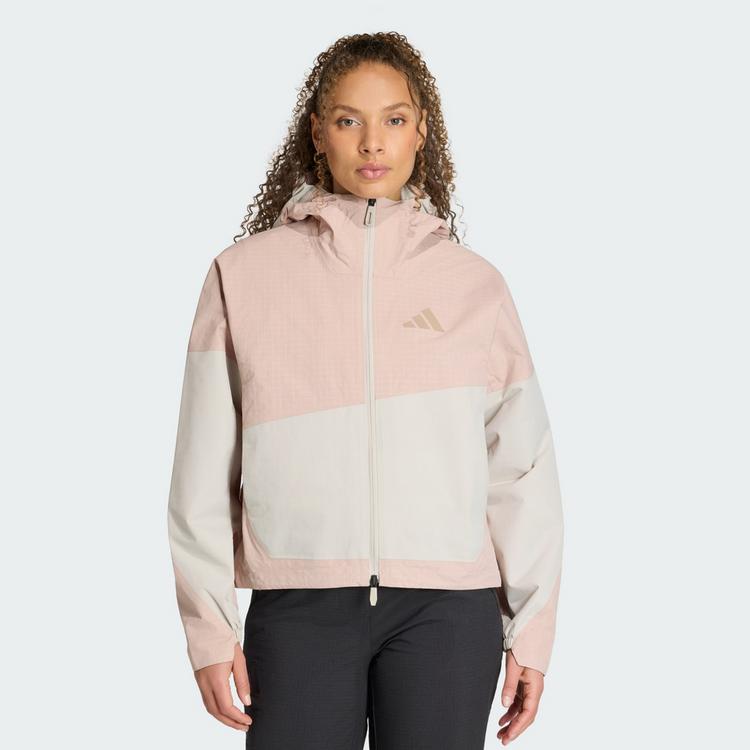 adidas adidas Terrex Xploric 2 Layer CLIMAPROOF Jacke Funktionsjacke Damen - Wonder Taupe / Beige - 0 | SportScheck