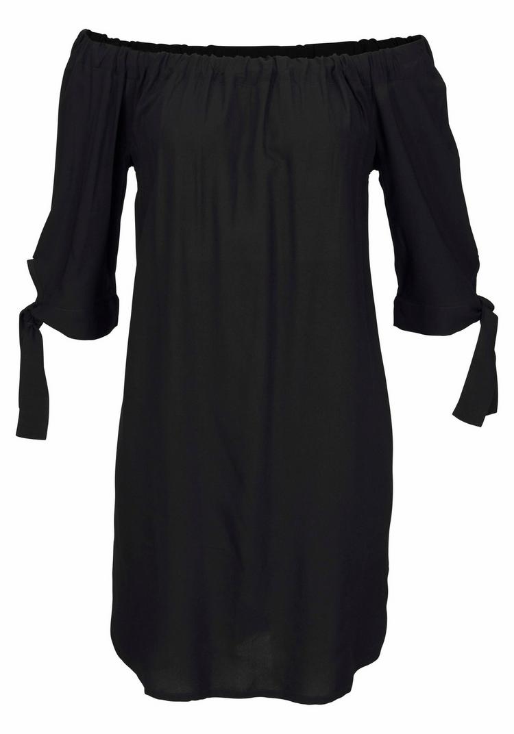 Lascana Lascana Blusenkleid Kurzarmkleid Damen - schwarz - 1 | SportScheck