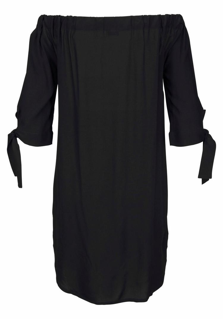 Lascana Lascana Blusenkleid Kurzarmkleid Damen - schwarz - 1 | SportScheck