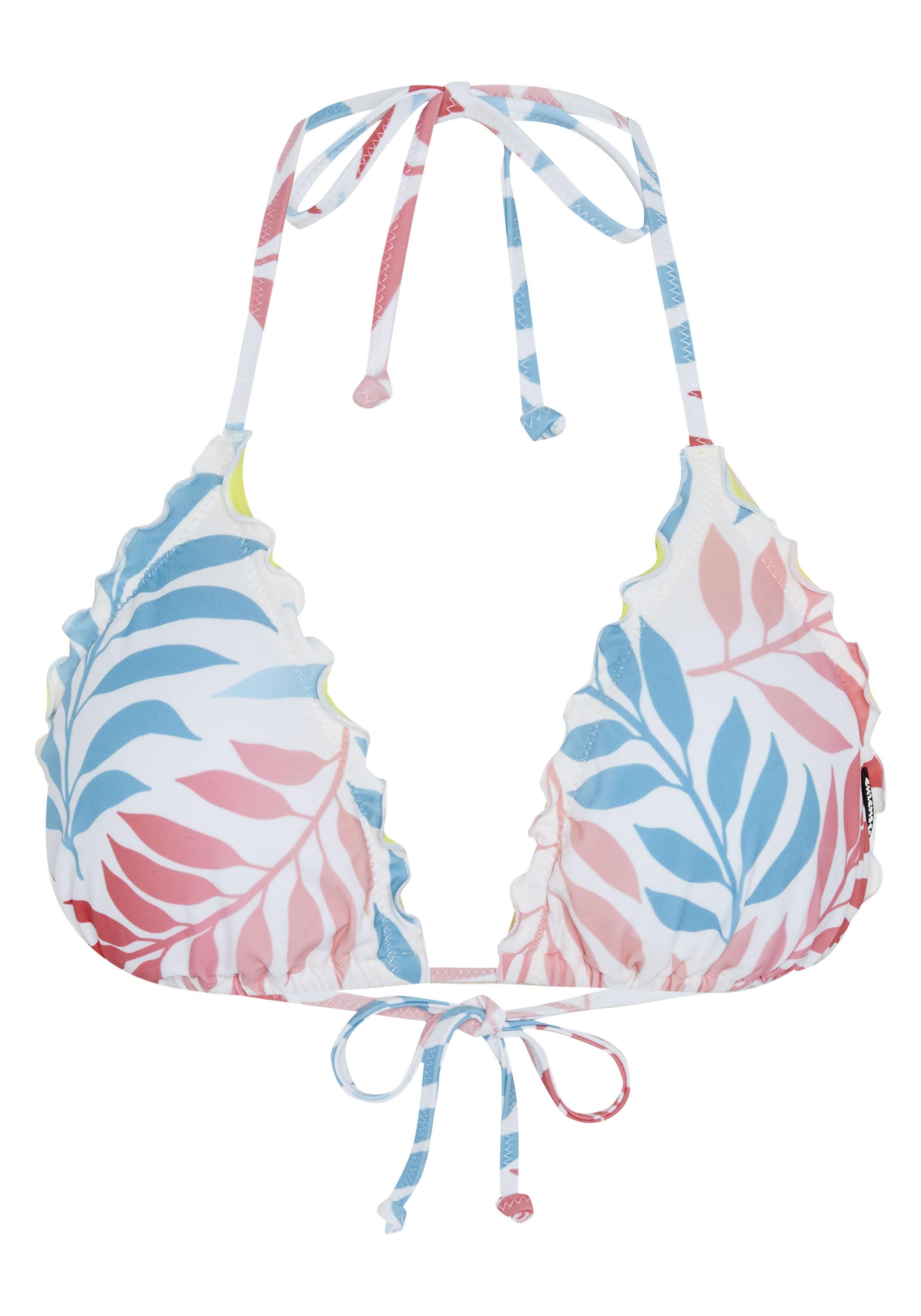 Chiemsee Bikini-Top Bikini Oberteil Damen - 2540 Red/Light Blue