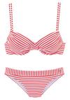 S.OLIVER B&uuml;gel-Bikini Bikini Set Damen - rot-wei&szlig;