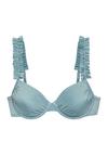 Lascana B&uuml;gel-Bikini-Top Bikini Oberteil Damen - grau-blau