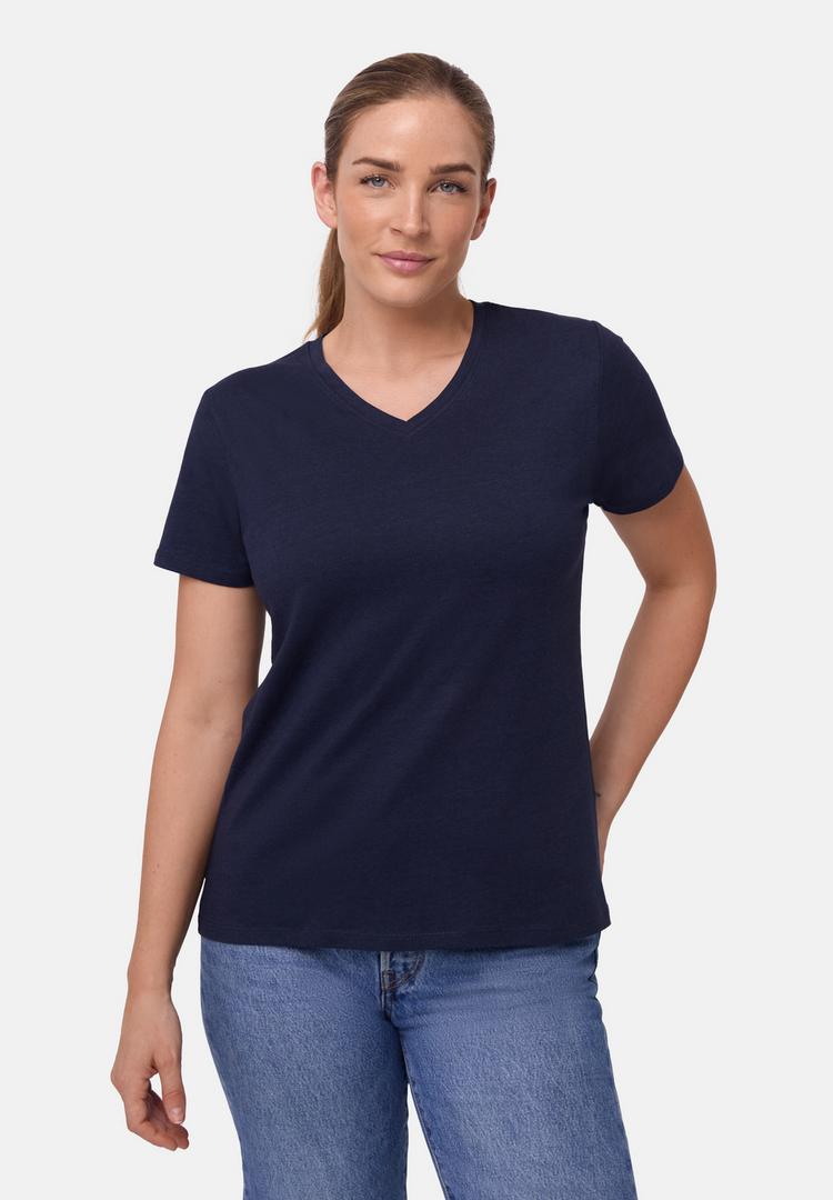 DANISH ENDURANCE DANISH ENDURANCE V T-Shirt Damen - dark navy - 0 | SportScheck