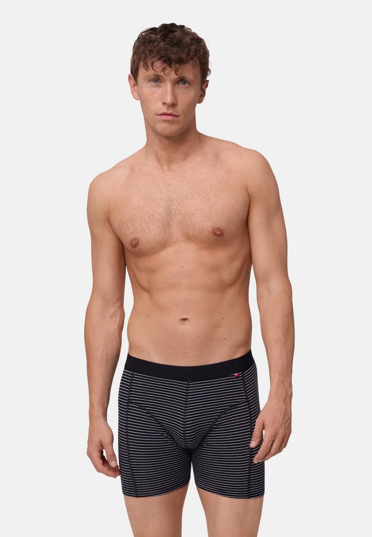 DANISH ENDURANCE DANISH ENDURANCE Organic Trunks Unterhose Herren - black/navy stripes - 0 | SportScheck