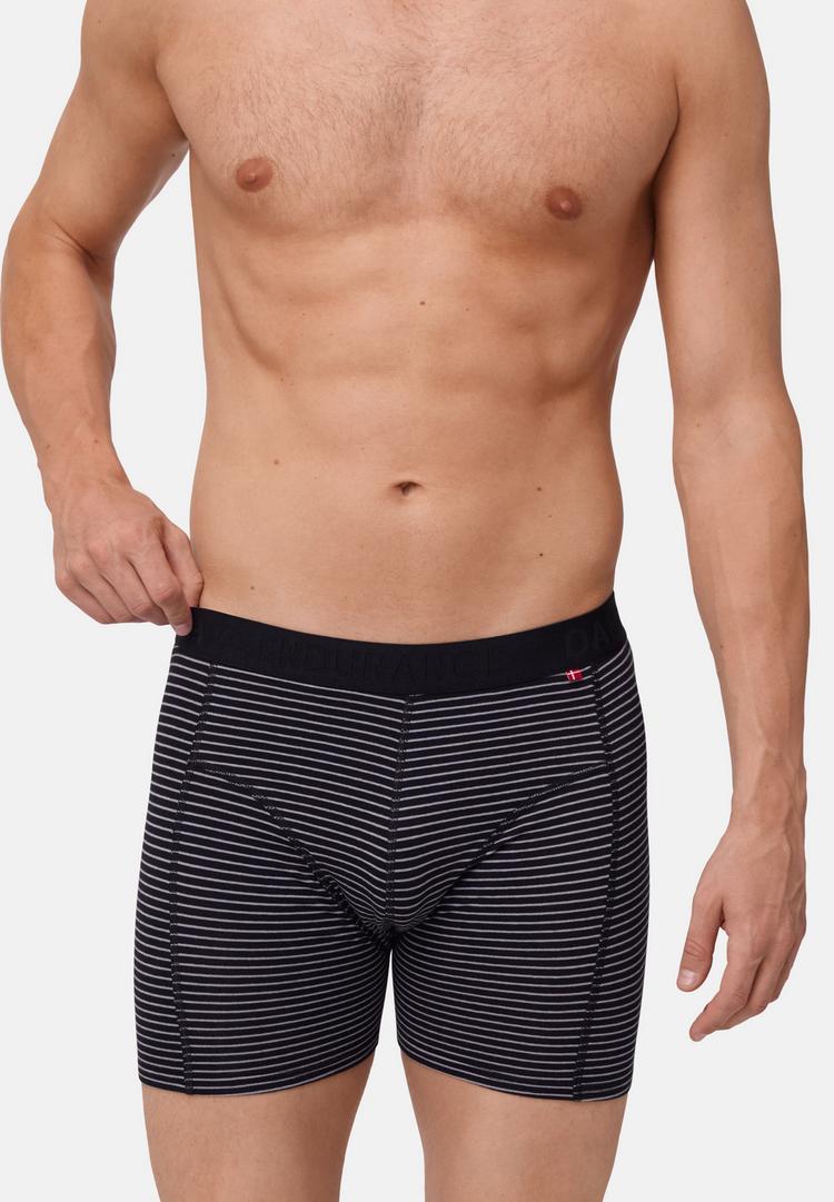 DANISH ENDURANCE DANISH ENDURANCE Organic Trunks Unterhose Herren - black/navy stripes - 1 | SportScheck