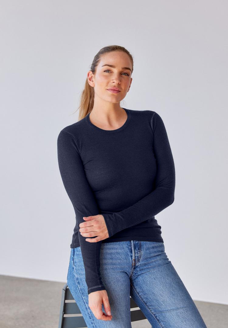 DANISH ENDURANCE DANISH ENDURANCE Merino Unterhemd Damen - dark navy - 1 | SportScheck