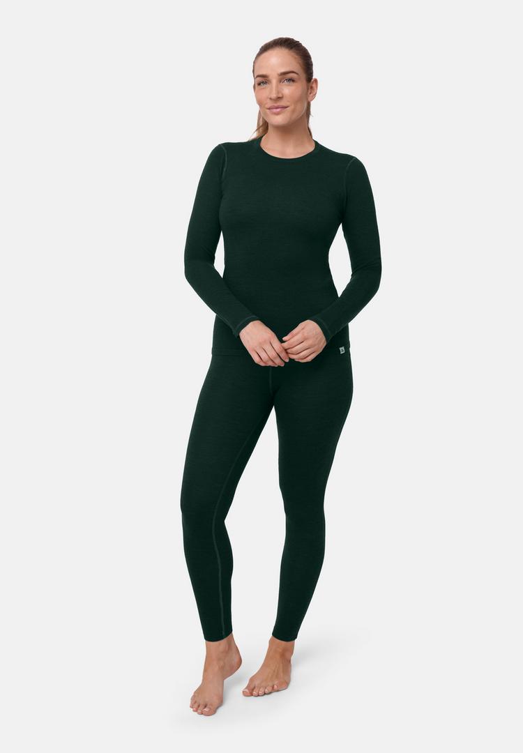 DANISH ENDURANCE DANISH ENDURANCE Merino Baselayer W&auml;scheset Damen - dark green - 0 | SportScheck