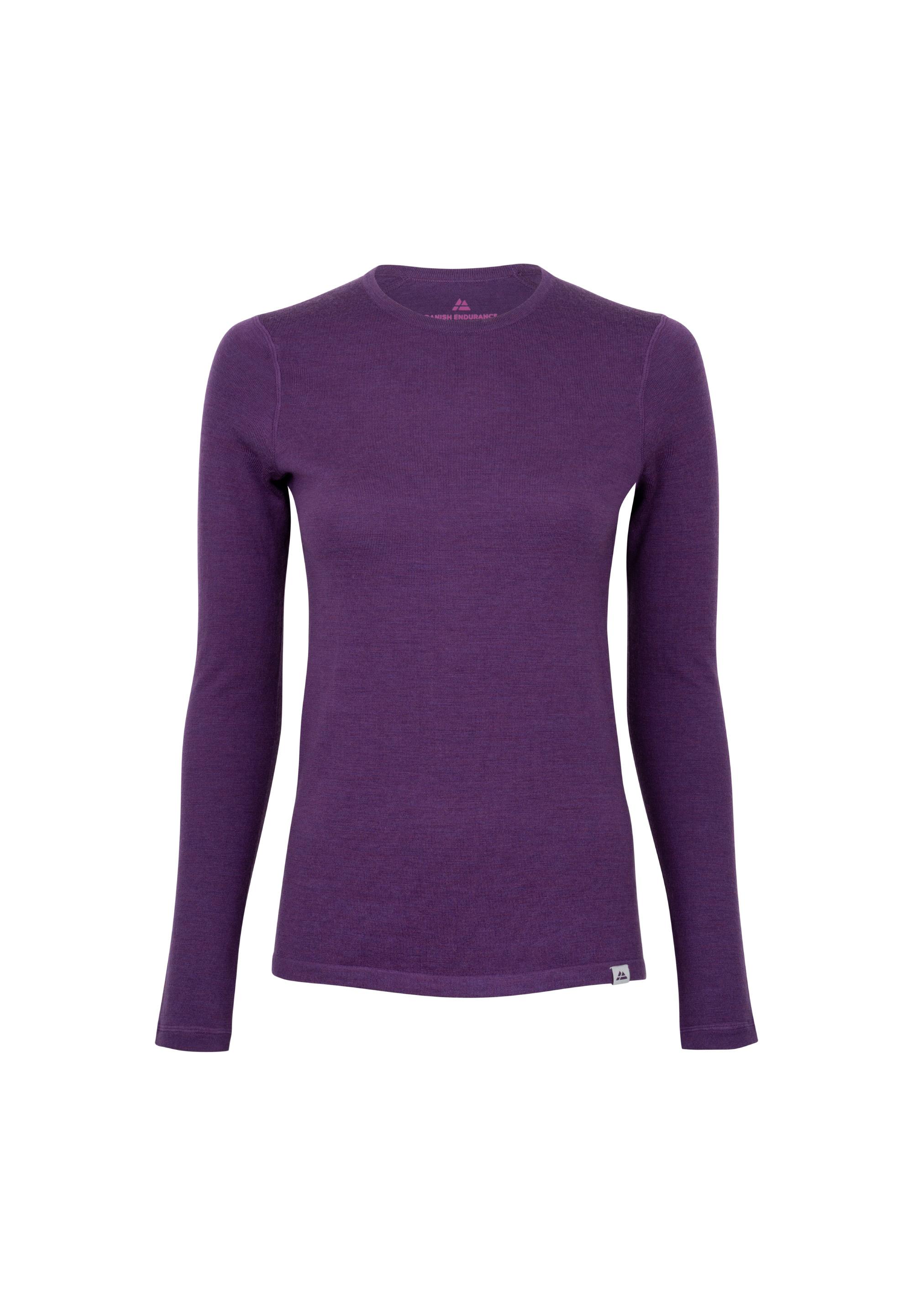 DANISH ENDURANCE Merino Unterhemd Damen - purple