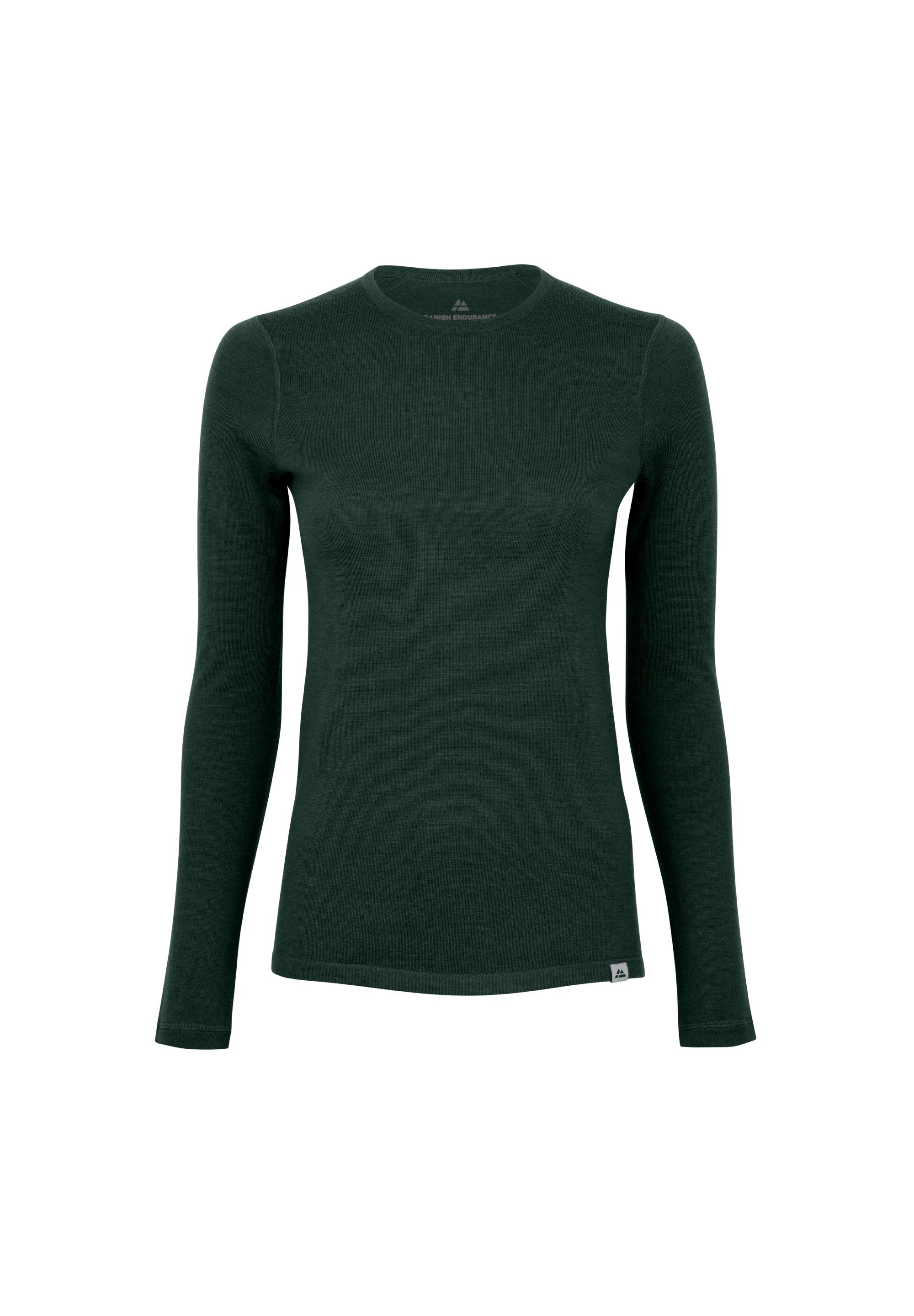 DANISH ENDURANCE Merino Unterhemd Damen - dark green