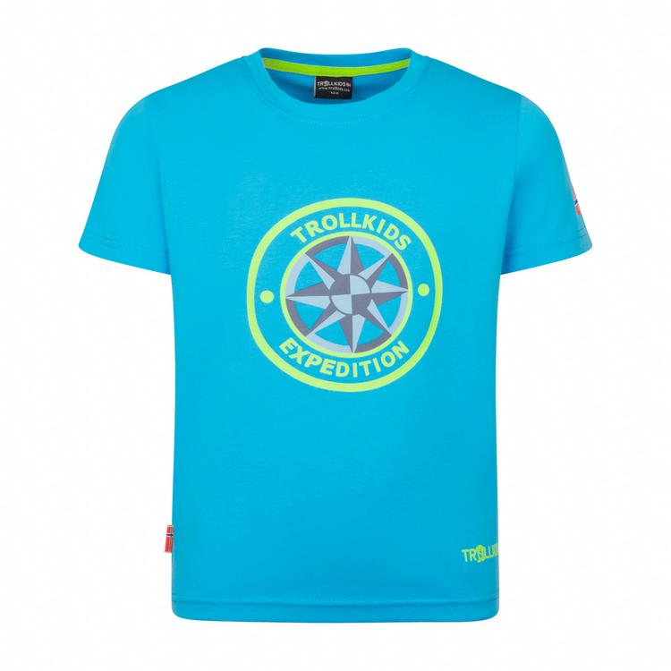 Trollkids Trollkids Windrose T T-Shirt Kinder - poolblau-wilde limette - 0 | SportScheck