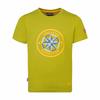 Trollkids Windrose T T-Shirt Kinder - birnengr&uuml;n-saharagelb