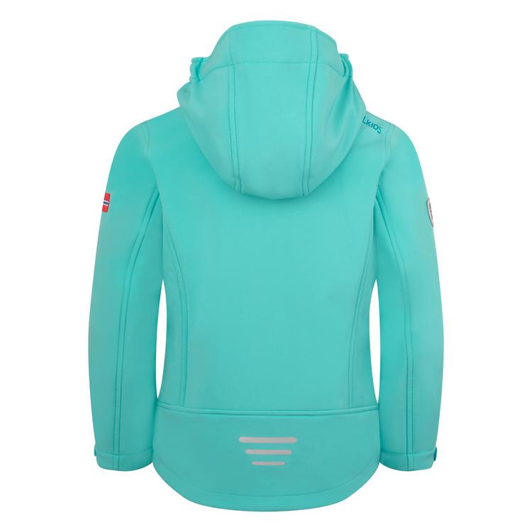 Trollkids Trollkids Trollfjord Softshelljacke M&auml;dchen - aqua nebel-hafenblau-milder pfirsich - 0 | SportScheck